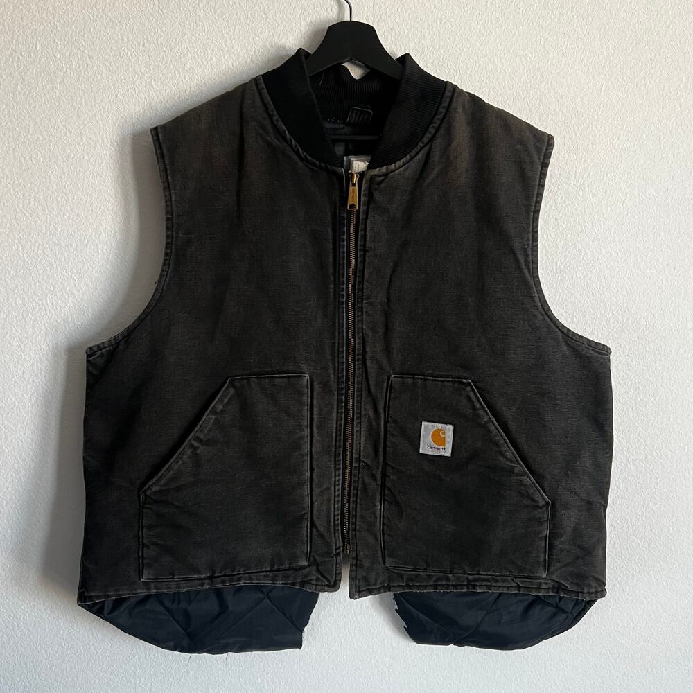 Carhartt VQ185 black work wear vest
